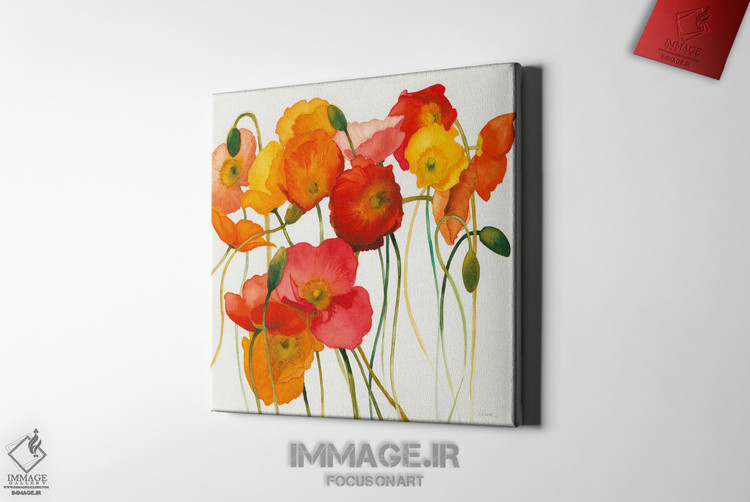 تابلو بوم "گلهای شقایق پاییزی" اثر شرلی نواک