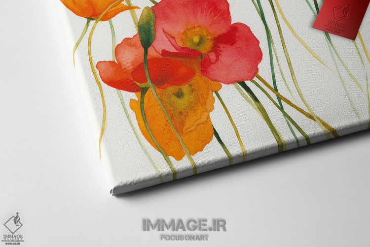 تابلو بوم "گلهای شقایق پاییزی" اثر شرلی نواک