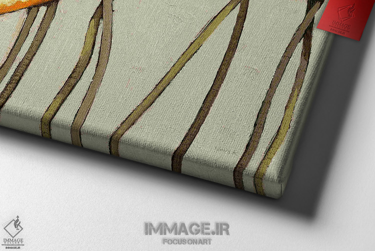 تابلو "گل زرد و خاکستری III " اثر شرلی نوواک