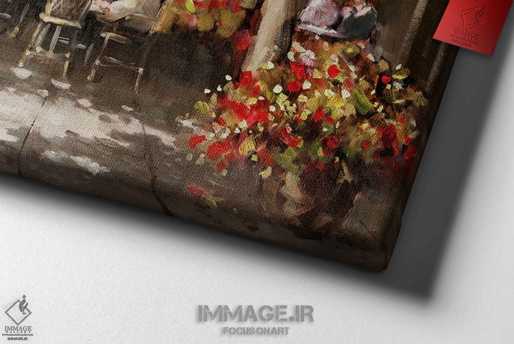 تابلوی نقاشی پاریس در فضای باز اثر E.A. Orme، کافهای در پاریس با فضای آرام و دلپذیر