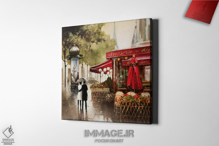 تابلو "پاریس در باران" اثر E.A. Orme، نمایشگر زیباییهای شهر پاریس در یک روز بارانی