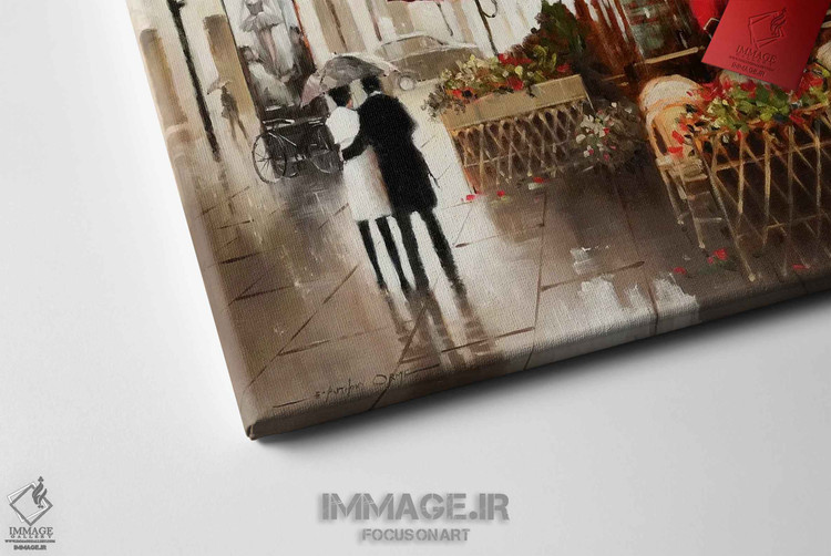 تابلو "پاریس در باران" اثر E.A. Orme، نمایشگر زیباییهای شهر پاریس در یک روز بارانی