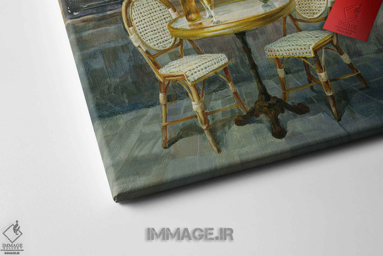 تابلو "کافه فرانسوی" اثر Danhui Nai، نمایشگر زیباییهای کافههای خیابانی پاریس