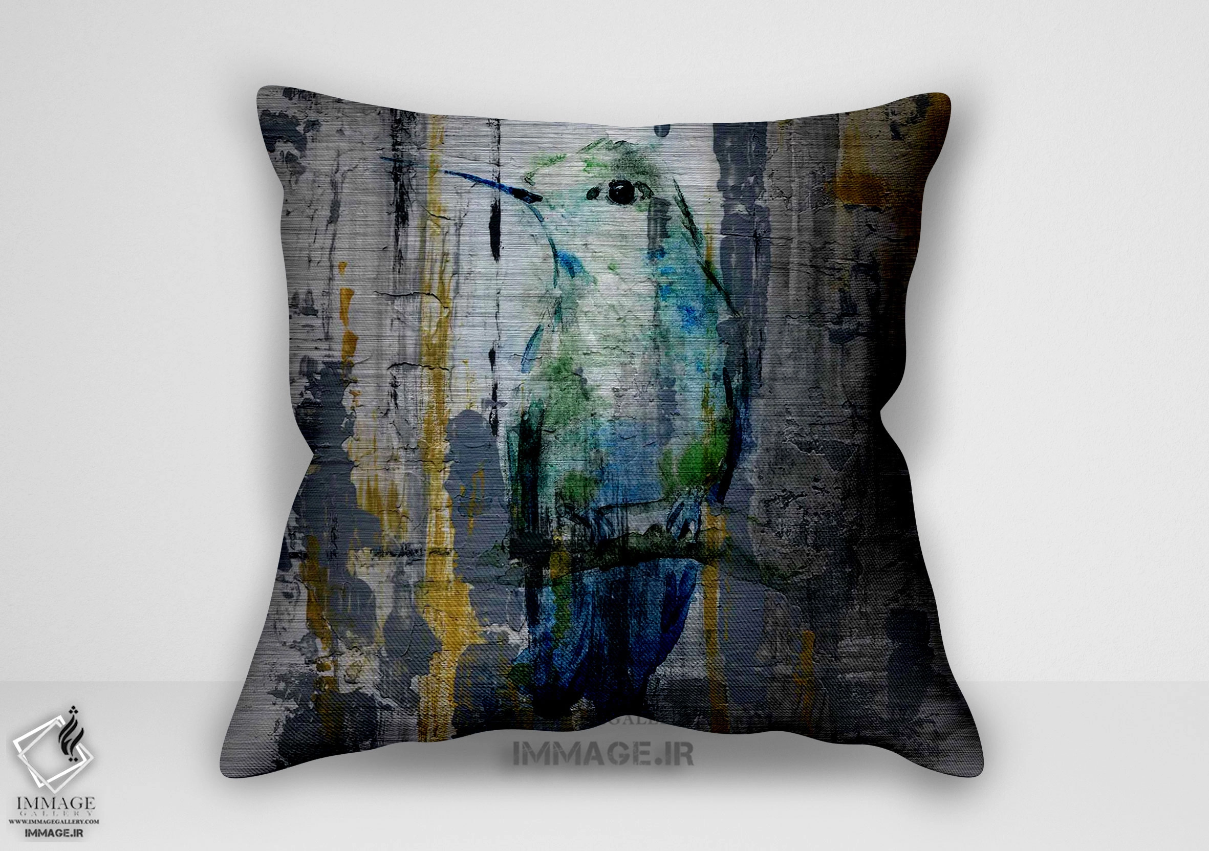 کوسن انتزاعی آهنگ آبی توسط (BC 1138)