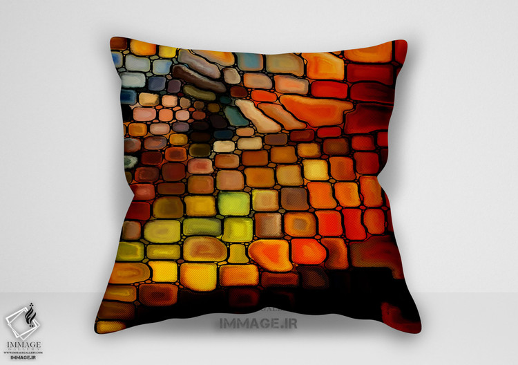 کوسن انتزاعی رویای شیشه رنگ آمیزی (BC 1164)