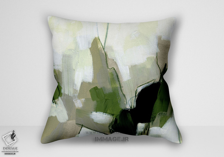 کوسن انتزاعی قطعه زمرد توسط ژوئن اریکا (BC 1171)