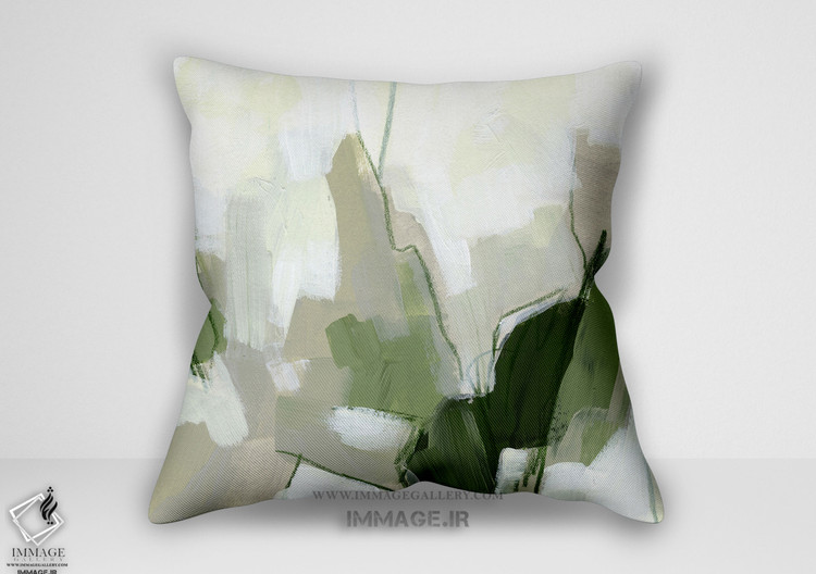 کوسن انتزاعی نقاشی تکه ی زمر د دوم (BC 1218)