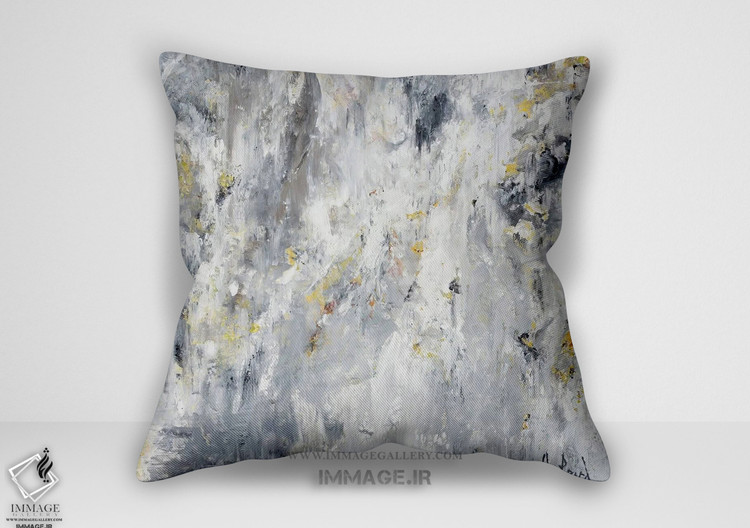 کوسن انتزاعی جان ریش سفید پلاتین چارچوب (BC 1228)