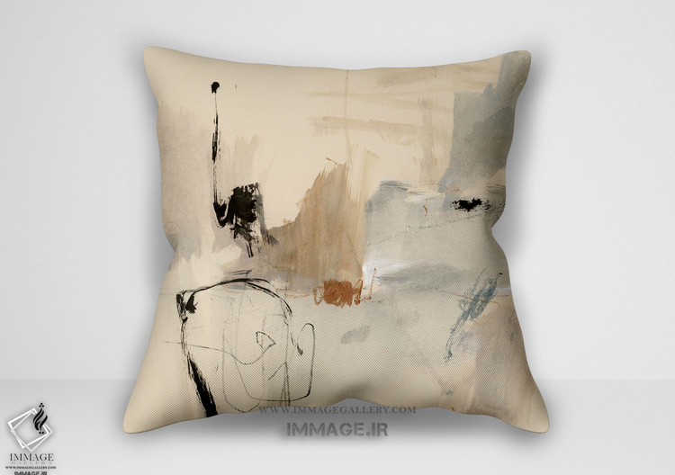 کوسن انتزاعی نقاشی جو و تخته سیاه دوم (BC 1262)