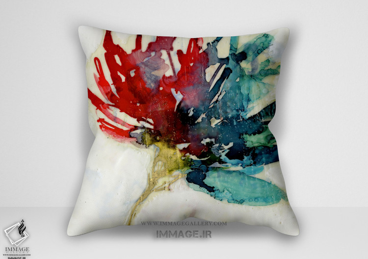 کوسن انتزاعی پرش گل توسط جنیفر گلدبرگ (BC 1279)