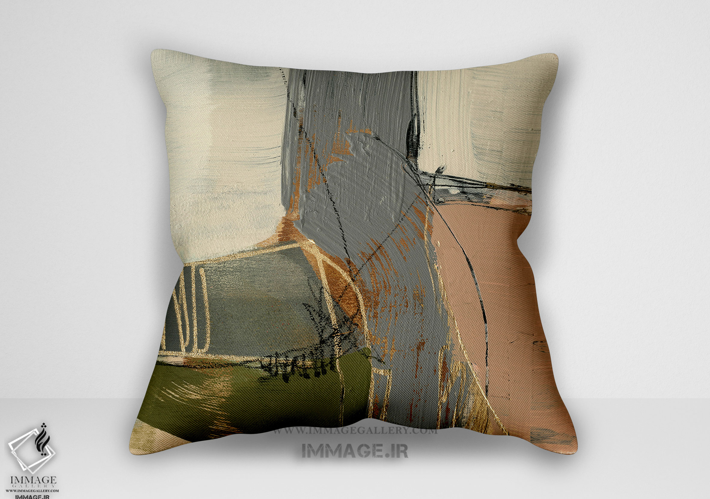 کوسن انتزاعی خطوط تابیدن اثر جنیفر گلدبرگر (BC 1291)