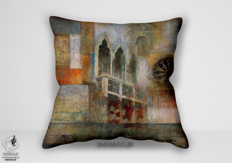 کوسن انتزاعی قطعات توسکانی من (BC 1538)