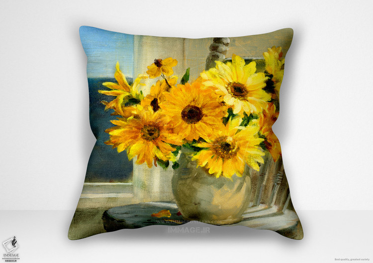 کوسن گل نور آفتابگردان ها در کنار دریا اثر دان هویی نای (WA 1793)