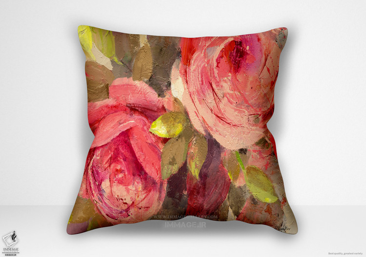 کوسن گل رزهای ژوئن ۲ توسط آلبنا هریستوا (WA 1814)