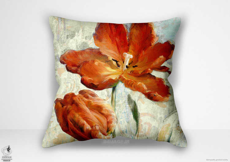 کوسن گل طوطی گل لاله دوم در عاج توسط نقاشی (Wa 3763)