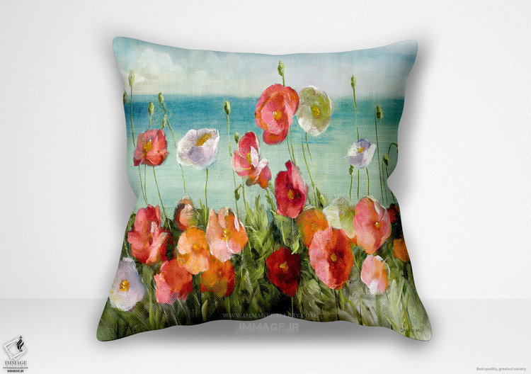 کوسن گل ، شقایق های ساحلی نور اثر دانهویی نای نقاشی پیچیده شده (BC 1688)