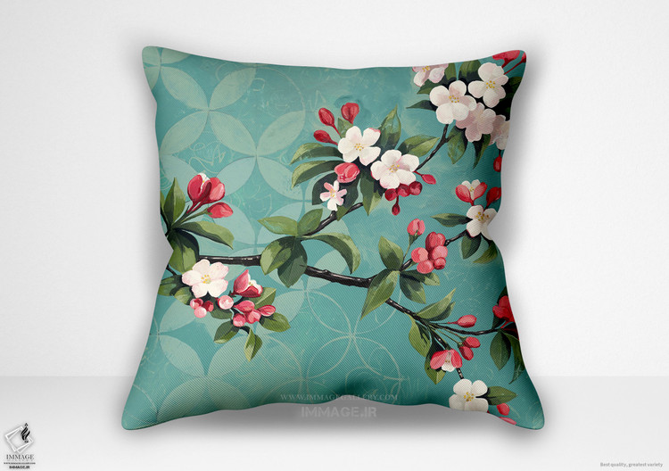 کوسن گل ، شکوفه های گیلاس اثر نقاشی کاترین لاول (BC 1831)