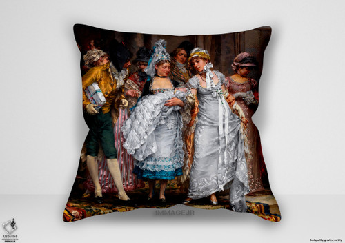 کوسن نقاشی کلاسیک ، موزه ایی یک لحظه لطیف اثر فردریک هندریک کامر (art 1220)