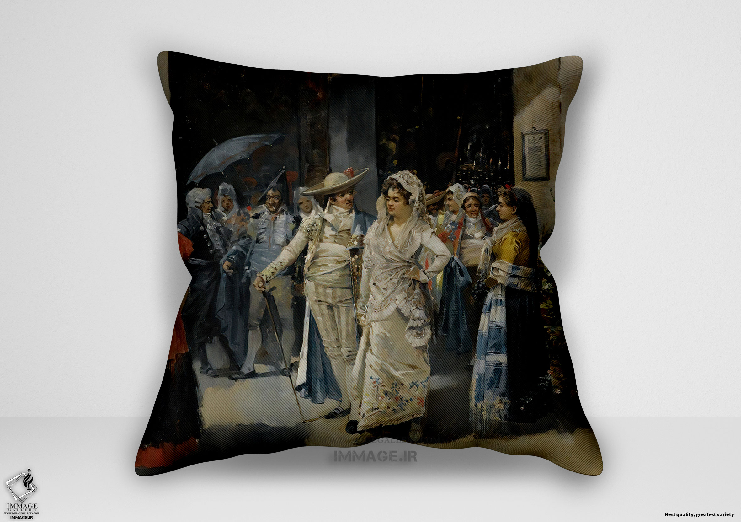 کوسن نقاشی کلاسیک ، موزه ایی پس از مراسم توسط اوخنیو لوکاس ویلامیل (art 1225)