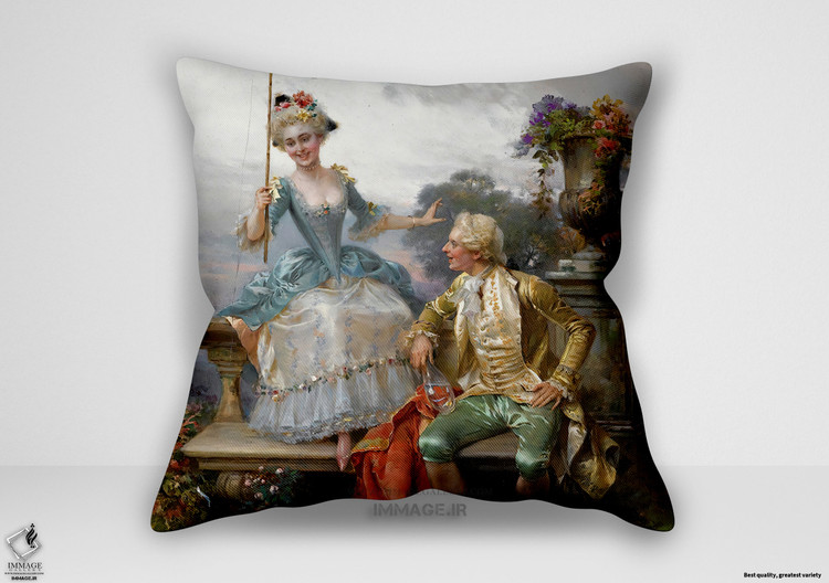 کوسن نقاشی کلاسیک ، موزه ایی به دنبال یک صید خوب (art 1236)