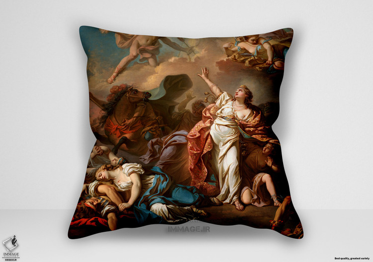 کوسن نقاشی کلاسیک ، موزه ایی آپولو و دیانا در حال حمله به فرزندان نیوبه ۱۷۷۲ (art 1238)