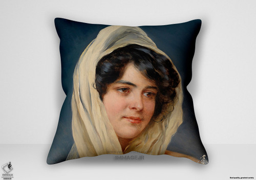 کوسن نقاشی کلاسیک ، موزه ایی توسط اوژن فون بلاس ایتالیایی ۱۸۴۳ ۱۹۳۱ ۱۸ (art 1291)