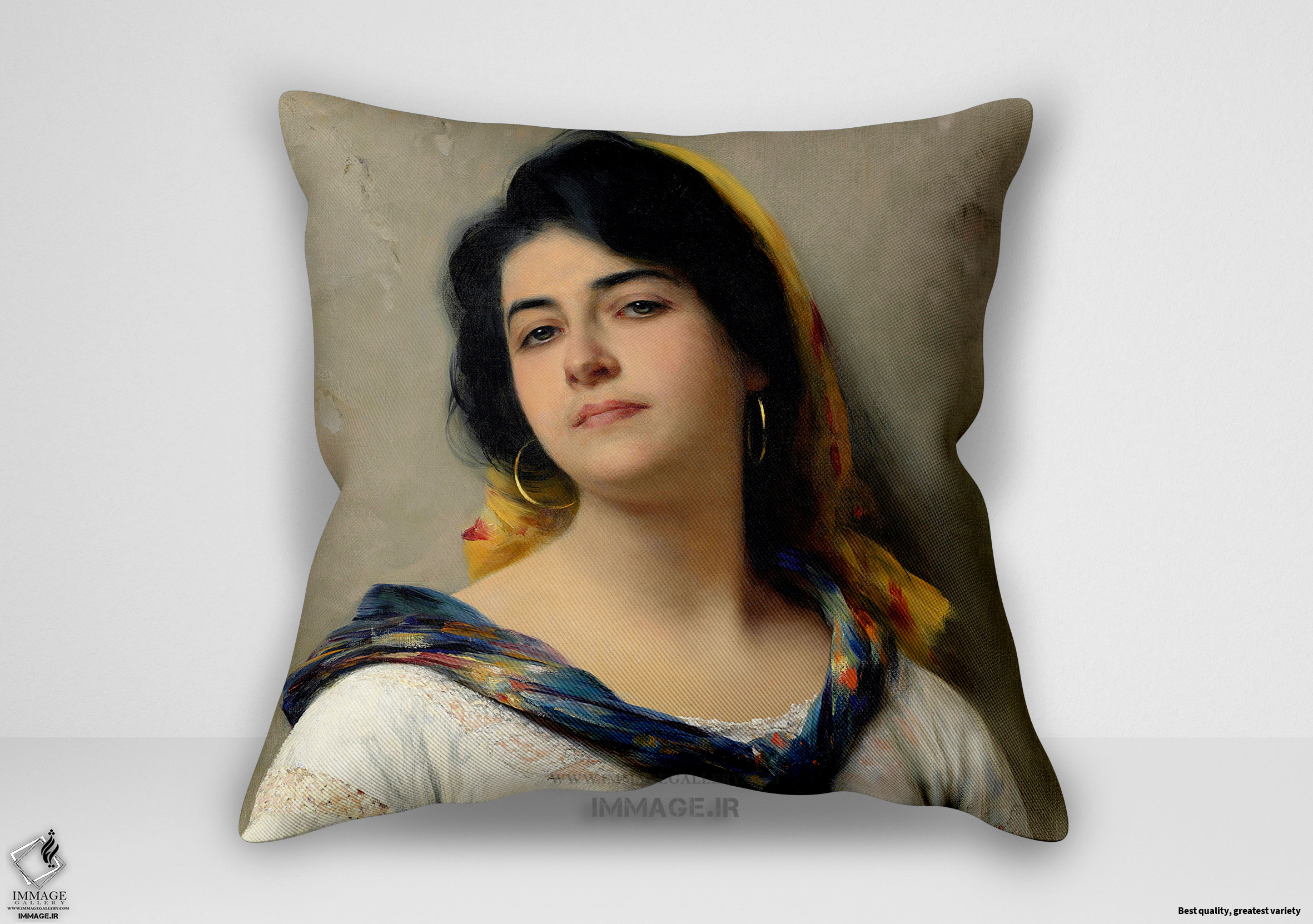 کوسن نقاشی کلاسیک ، موزه ایی توسط یوجین فون بلاس ایتالیایی (art 1318)