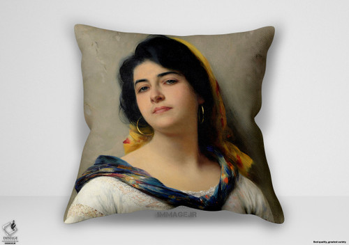 کوسن نقاشی کلاسیک ، موزه ایی توسط یوجین فون بلاس ایتالیایی (art 1318)