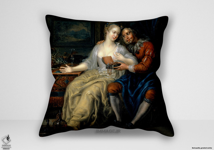 کوسن نقاشی کلاسیک ، موزه ایی زوج با واسطه ازدواج (art 1355)