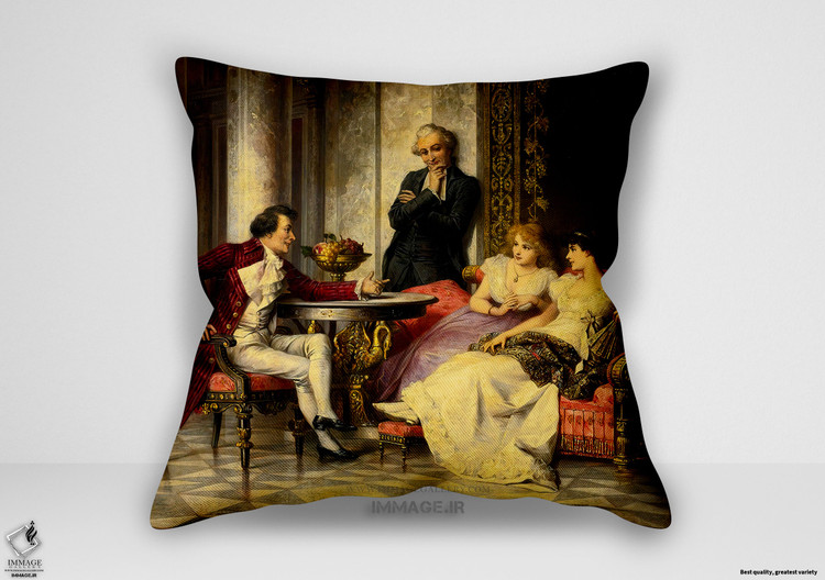 کوسن نقاشی کلاسیک ، موزه ایی دسیسه های درباری (art 1356)