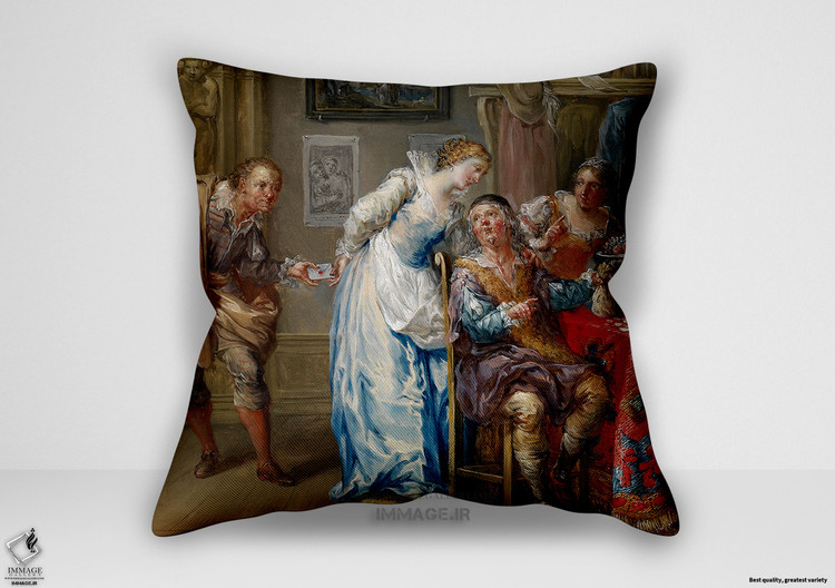 کوسن نقاشی کلاسیک ، موزه ایی نامه عاشقانه (art 1370)