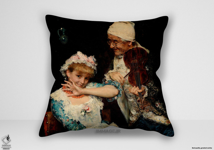 کوسن نقاشی کلاسیک ، موزه ایی موسیقیدان اثر فدریکو آندره ئوتی (art 1371)