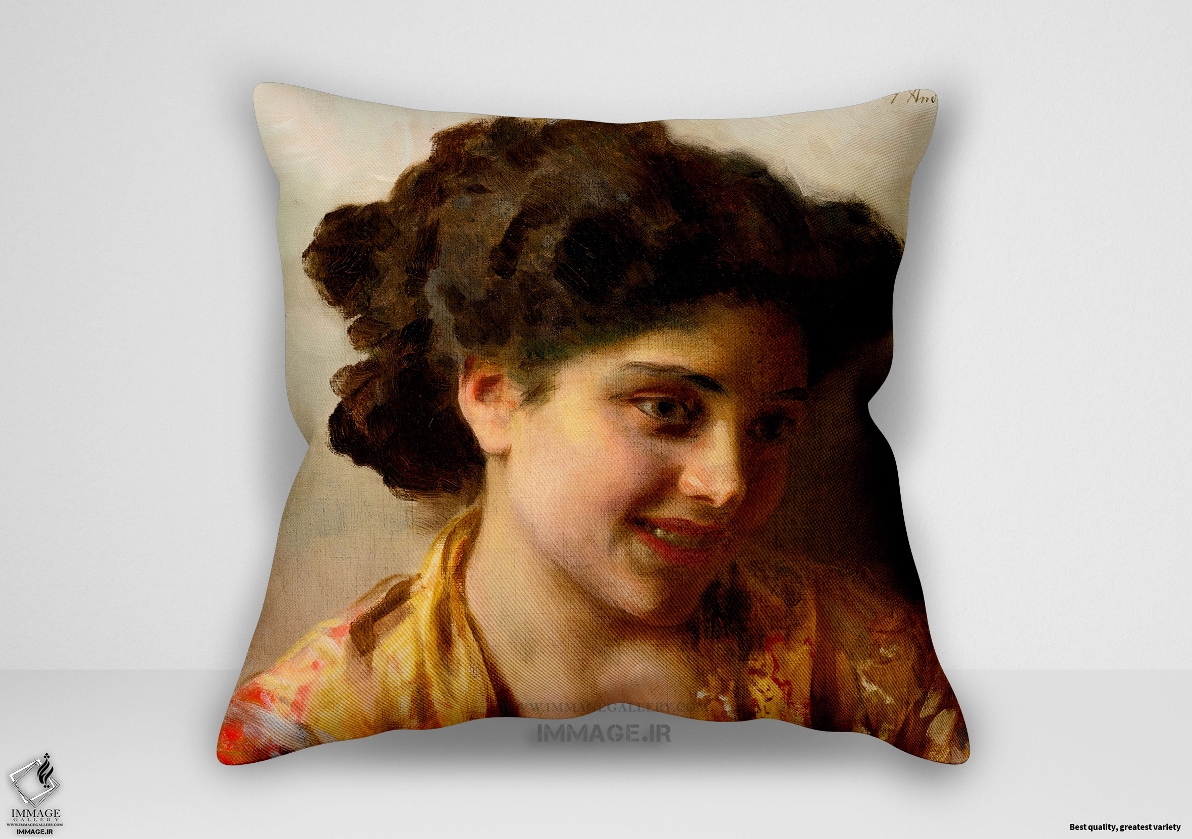 کوسن نقاشی کلاسیک ، موزه ایی زیبایی کولی اثر فدریکو آندره ئوتی (art 1401)