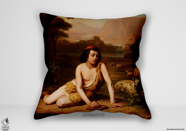 کوسن نقاشی کلاسیک ، موزه ایی جان ویلیام گادوارد انگلیسی ۱۸۶۱ ۱۹۲۲ طراحی جیوتو از طبیعت (art 1449)