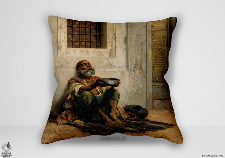 کوسن نقاشی کلاسیک ، موزه ایی گدای در مسجد (art 1496)