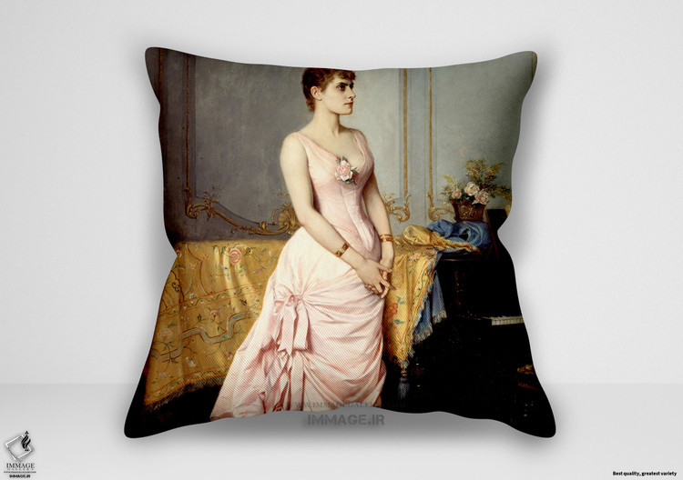 کوسن نقاشی کلاسیک ، موزه ایی پرتره رز کارون ۱۸۵۷ ۱۸۹۰ خواننده ۱۸۸۶ اثر آگوست تولموش فرانسوی ۱۸۲۹ ۱۸۹۰ (art 1531)