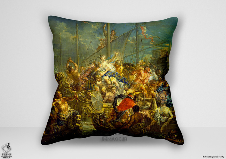 کوسن نقاشی کلاسیک ، موزه ایی ربودن هلن حدود ۱۷۴۰ تا ۱۷۶۰ (art 1591)