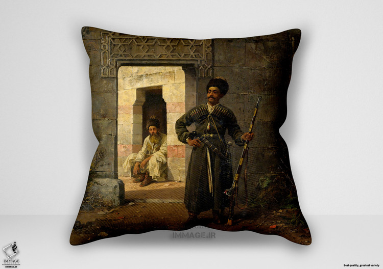 کوسن نقاشی کلاسیک ، موزه ایی گارد چرکسی ۱۸۸۰ (art 1598)