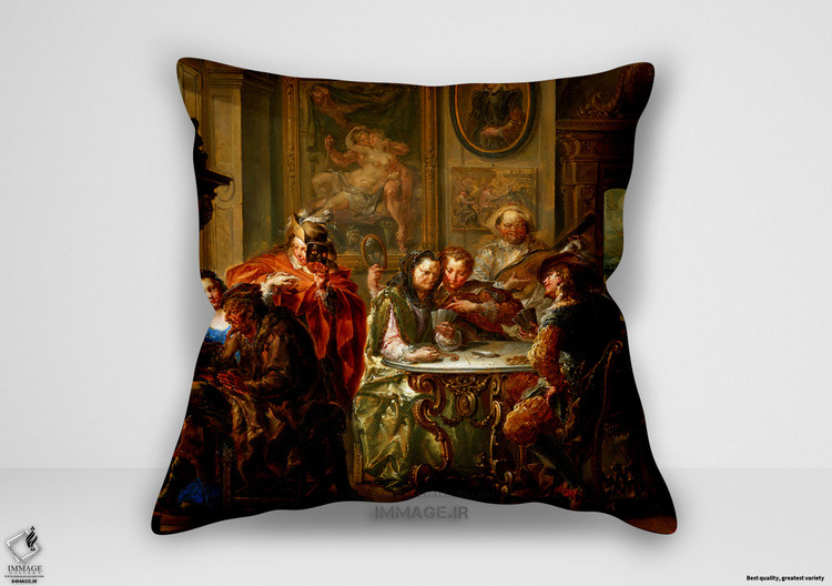 کوسن نقاشی کلاسیک ، موزه ایی لذت های فصل ها زمستان حدود ۱۷۳۰ (art 1629)