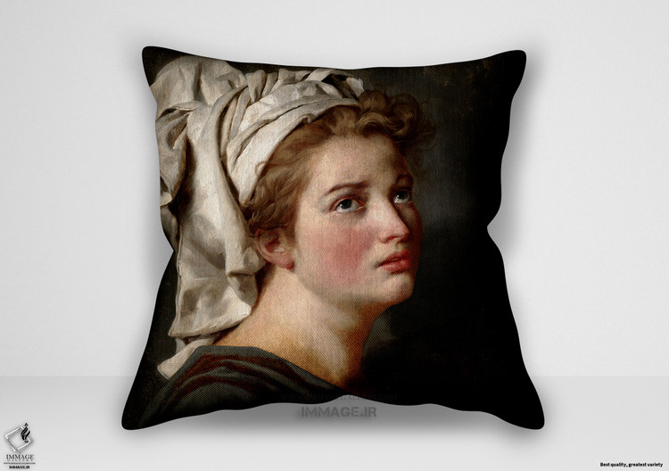 کوسن نقاشی کلاسیک ، موزه ایی زن جوان با عمامه حدود ۱۷۸۰ (art 1672)