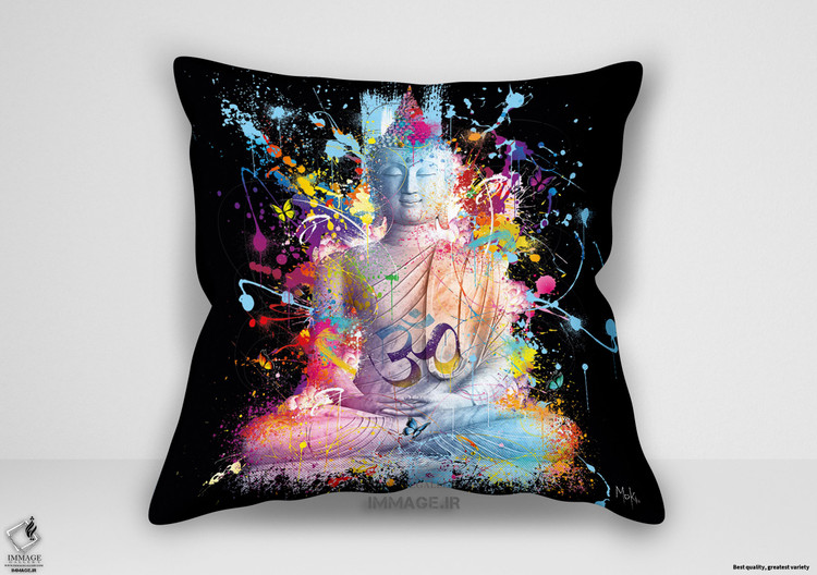 کوسن مدرن بودا رنگی اثر موکی (9870 Buddha)