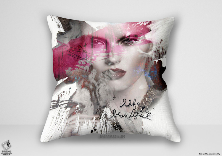 کوسن مدرن زندگی زیباست اثر بیکر میکا (AC 0309)