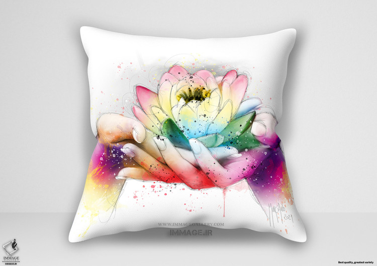 کوسن مدرن نیلوفر آبی اثر پاتریس مورسیانو (IG 10249)