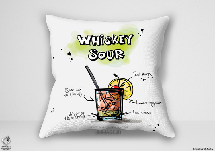 کوسن مدرن ویسکی ترش اثر اوریول وینسنت (IG 7726)