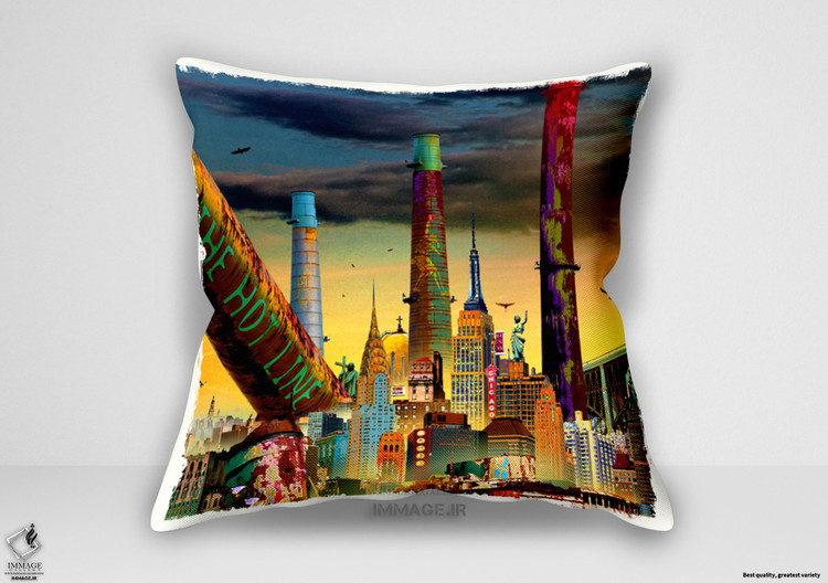 کوسن مدرن خط داغ اثر ایو کریف (IG 8145)