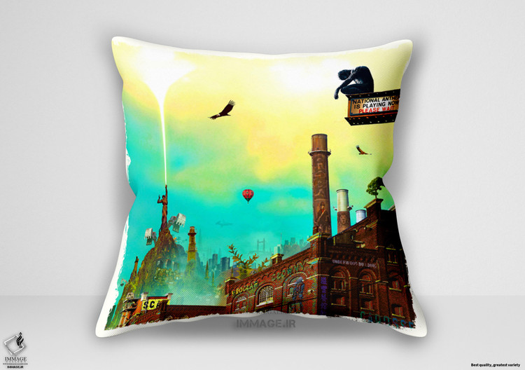 کوسن مدرن لطفا منتظر بمانید کنار ایو کری ف (IG 8150)