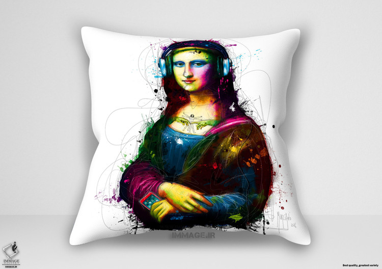 کوسن مدرن آهنگ مونالیزا اثر پاتریس مورچیانو (IG 8551)