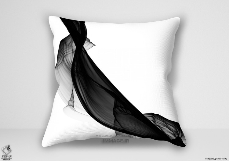 کوسن مدرن سیاه و سفید مدرن مینیمال ۲۸ اثر اورلو ایرنا (IG 9520)