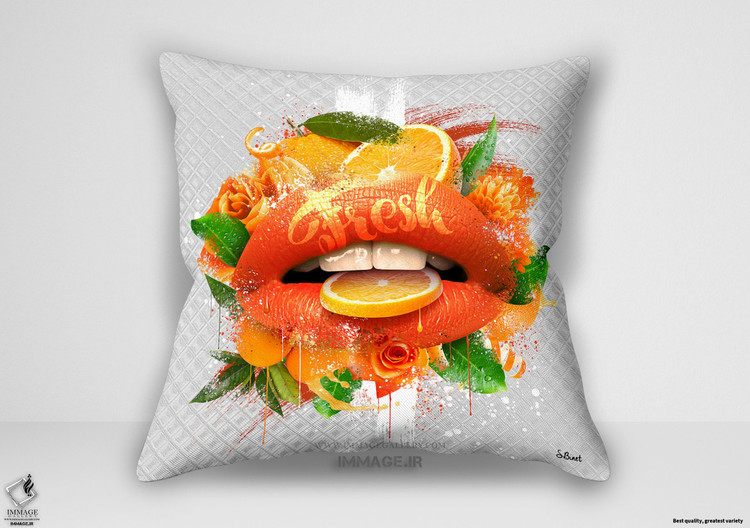 کوسن مدرن بوشه پرتقالی اثر بینه سیلوین (IG 9881)