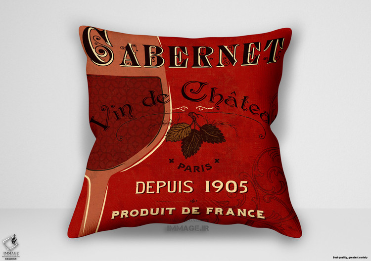 کوسن مدرن برچسب قرمز ۱ توسط پلا استودیو (WA 10724)